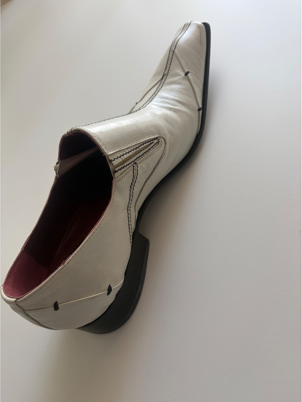 Jo Ghost Men's 43 White Leather new Dress Shoes Size 43 - Picture 7 of 9